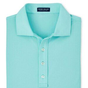 Peter Millar Crown Crafted North Sky Soul Mesh Polo Men's Size Medium-NWT